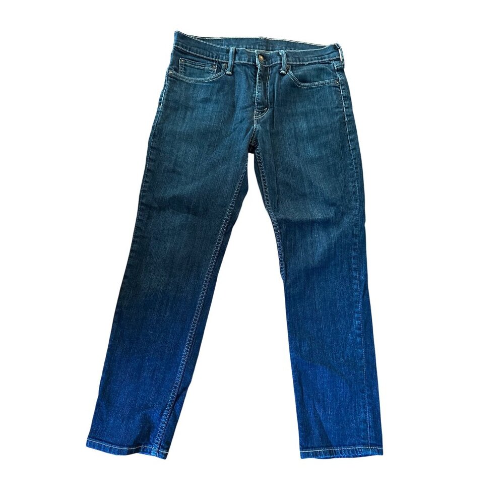Levis Mens Jeans 511 Slim Fit Stretch Denim Low Rise Dark Wash Size W32 L30